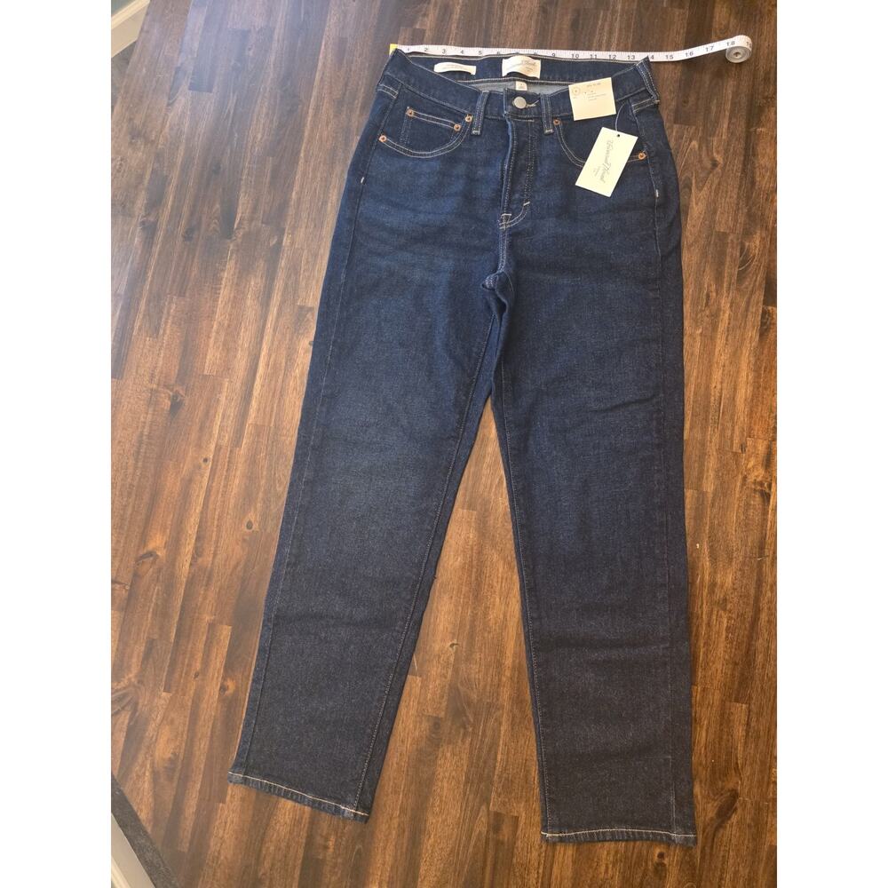 New NWT Women's Mid-Rise 80's Slim Fit Jeans - Universal Thread Dark Wash Size 8